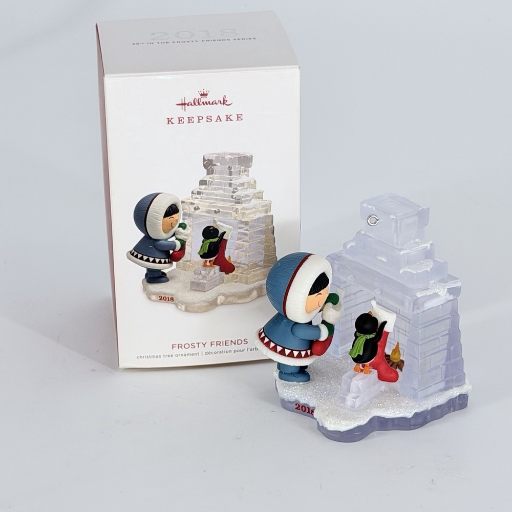 Hallmark Ornament Frosty Friends 39th in Series Hanging Stockings 2018